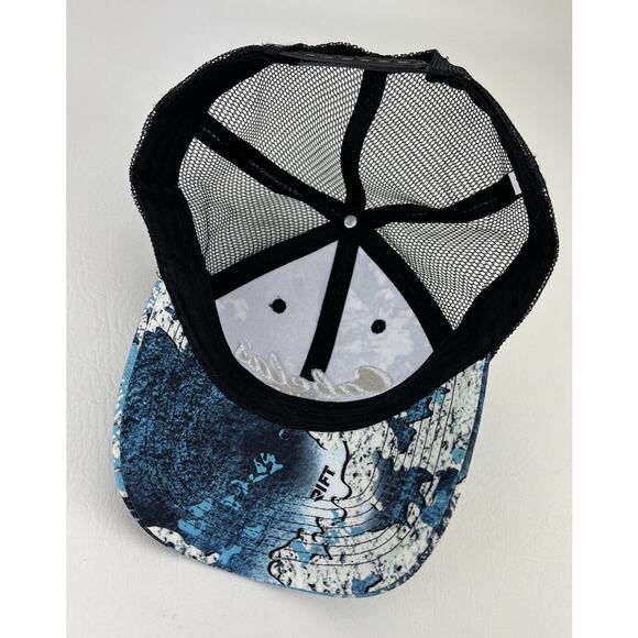 Cabela's Club Blue Camo Baseball Cap Hat Outdoors Hunting Fishing Snapback - Picture 6 of 9